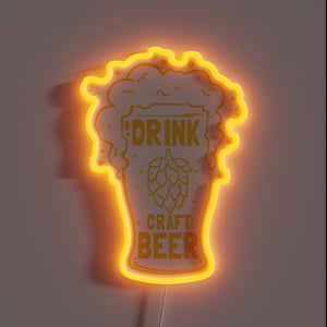 Hoppy Nights at Home with Vibrant RGB Neon Sign Illumination