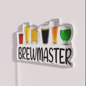 Neon Craft Brewery Sign, Humorous Beer Gift for Brewmasters Everywhere