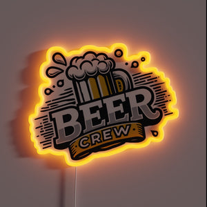 Neon Sign: Fun Run Crew's Beer Challenge Support Team Event