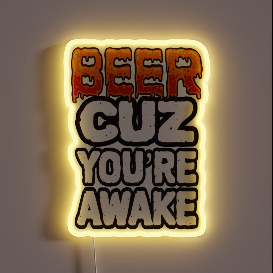 Add humor to your bar with this funny beer sign.