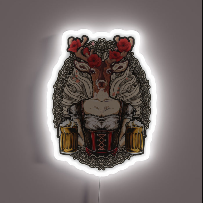 Vibrant RGB Neon Sign: A Whimsical Touch for Any Bar