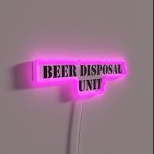 Load image into Gallery viewer, Neon beer disposal unit decorative sign with colorful LED illumination