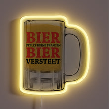 Load image into Gallery viewer, Beer Does Not Ask Questions RGB Colorful Neon Sign Illumination