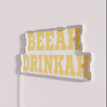 Load image into Gallery viewer, Vibrant neon bar decor with RGB colorful beer drinker sign.