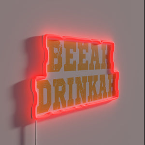 Fun and quirky beer-themed neon sign for any bar enthusiast.