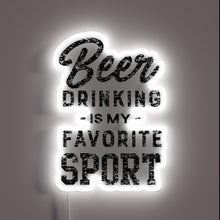 Load image into Gallery viewer, Color-Changing Bar Decor Accent with Humorous Beer Lover Sign Message