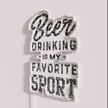 Load image into Gallery viewer, Neon RGB LED beer lover sports enthusiast bar decor sign