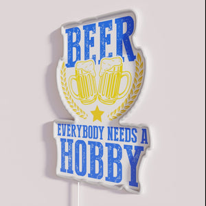 RGB neon bar decor for craft beer brewers and enthusiasts