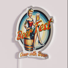 Load image into Gallery viewer, Vibrant Neon Sign Brings Cheer to Your Home&#39;s Beer Bar Area