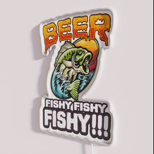 Load image into Gallery viewer, RGB neon beer bar decor with fishy bass design lights