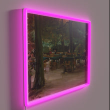 Load image into Gallery viewer, Beer Garden Munich Germany German Oktoberfest Atmosphere City Nightlife Decor Wall Sign
