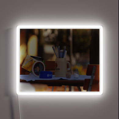 Colorful LED neon light for backyard beer garden ambiance decoration