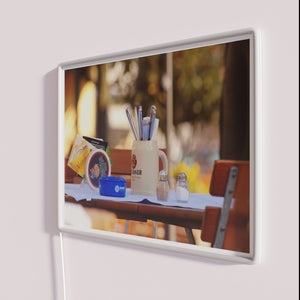 Vibrant Neon Beer Garden Signs for Outdoor Party Decorations and Ambiance
