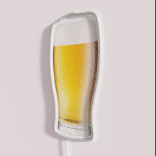 Load image into Gallery viewer, Bright LED beer glass neon sign for home bar decor.