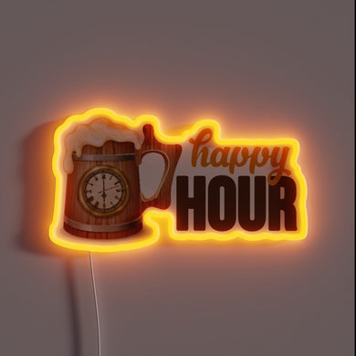 Neon beer pub decor sign for vibrant late night gatherings