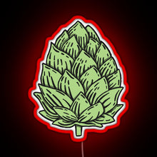Load image into Gallery viewer, Beer Hops RGB neon sign red