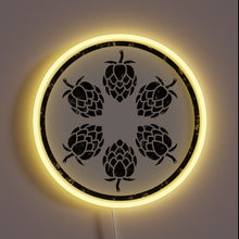 Load image into Gallery viewer, Neon sign featuring a pair of beer hops in style