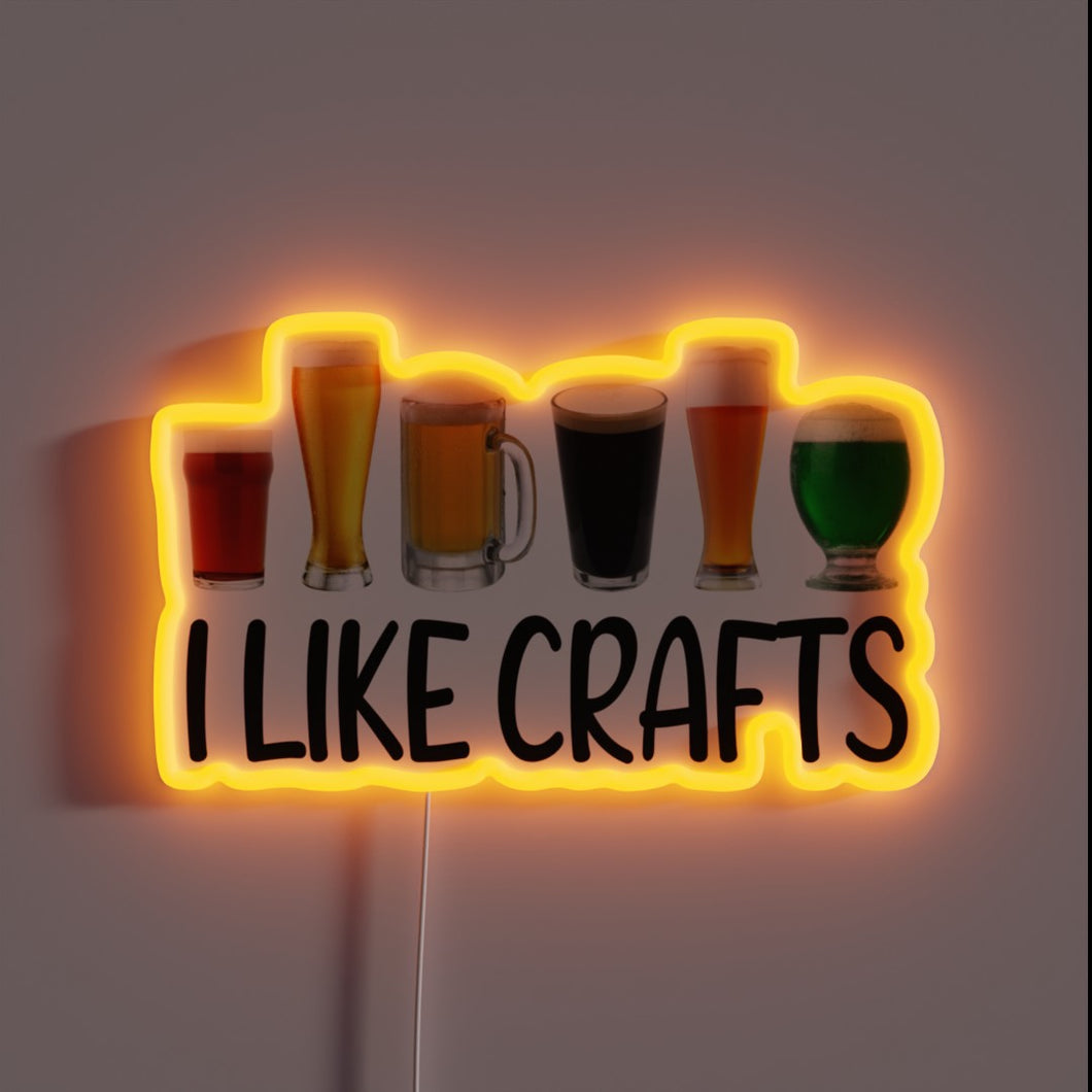 Neon Sign Featuring Beer Logo in Colorful RGB LED Design