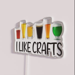 Neon Beer Sign with Humorous Home Brew RGB Lighting Display