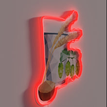 Load image into Gallery viewer, Neon illuminated sign displaying colorful ingredients of craft beer in bold.