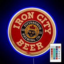 Load image into Gallery viewer, Beer Irons City RGB neon sign remote