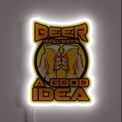Neon Sign Reads 
