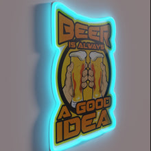 Load image into Gallery viewer, Beer on tap always a great drink choice illuminated sign
