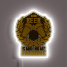 Load image into Gallery viewer, Colorful Neon Sign Declaring Love for Beer in Bold Letters