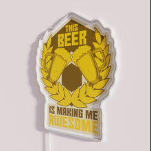 Load image into Gallery viewer, RGB Neon Beer Sign Bar Pub Decor Wall Art Lighting