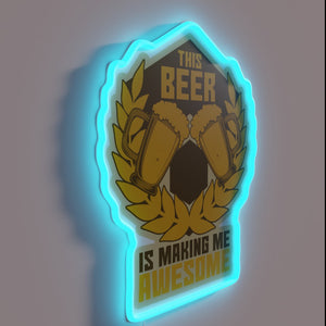 Eye-catching RGB Neon Sign for Beer Lovers and Party Enthusiasts