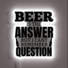 Load image into Gallery viewer, Brew-tifully lit up bar decor with colorful beer pun humor