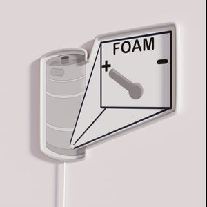 RGB Neon Bar Sign for Beer Keg Foam Control Solution