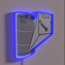 Load image into Gallery viewer, RGB Neon Sign: Beer Keg Foam Control System Efficiency Indicator