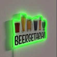 Load image into Gallery viewer, Neon Beer Sign for Beer Lovers with Humorous Brew Theme