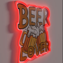 Load image into Gallery viewer, RGB Neon Sign: A Vibrant Beer Enthusiast&#39;s Home Bar Decor
