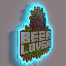 Load image into Gallery viewer, Neon beer sign for homes and bars with bold colors.