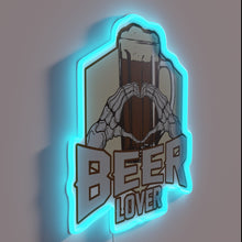 Load image into Gallery viewer, Neon glow beer enthusiast decorative sign for any home bar.