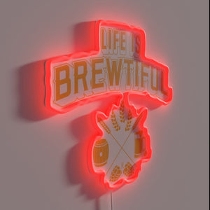 RGB Neon Sign for Craft Beer Enthusiasts and Hoppy Home Brewers