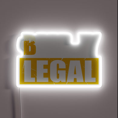 Rebellious Vibes Only: Beer Drinking Age Alert Neon Sign
