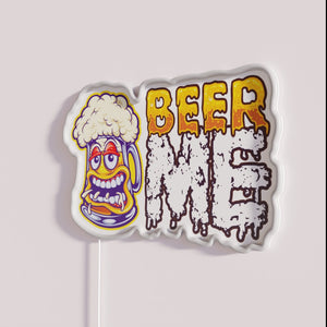 RGB Neon Sign Beer Me Drunken Beer Lover's Wall Decor Barware
