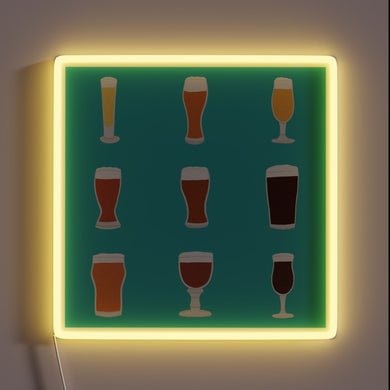 Add a touch of fun with this beer bar decor.