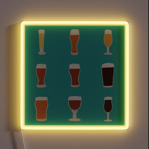 Add a touch of fun with this beer bar decor.