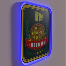 Load image into Gallery viewer, Neon beer sign with customizable RGB color changing LED lighting