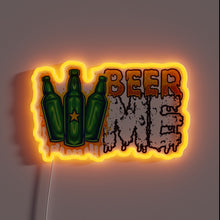 Load image into Gallery viewer, RGB Neon Sign - Beer Me Three Bottles Collection