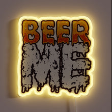 Load image into Gallery viewer, RGB Neon Sign with Beer Typography Design and Colorful Lighting