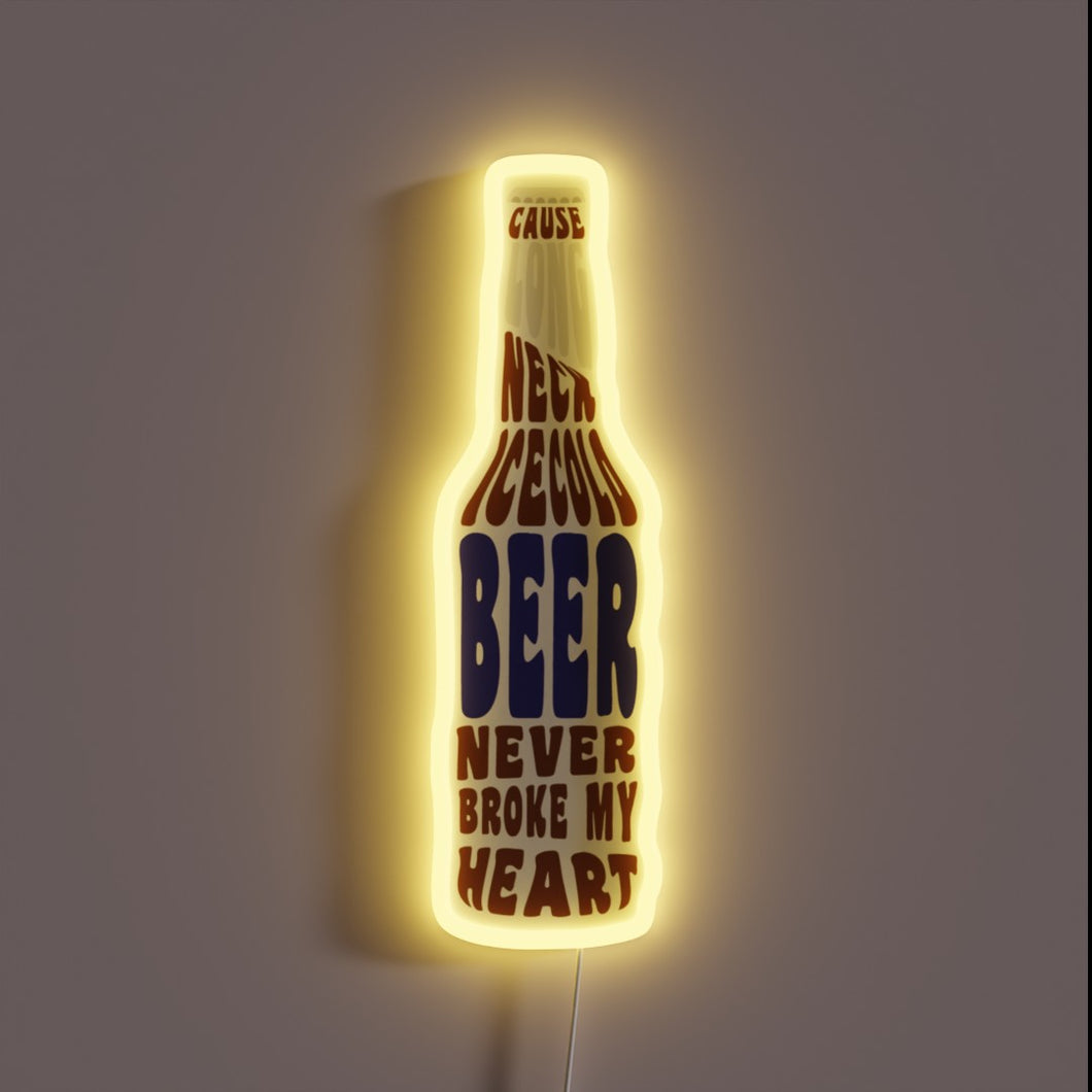 Whiskey inspired nostalgia in this retro style beer sign