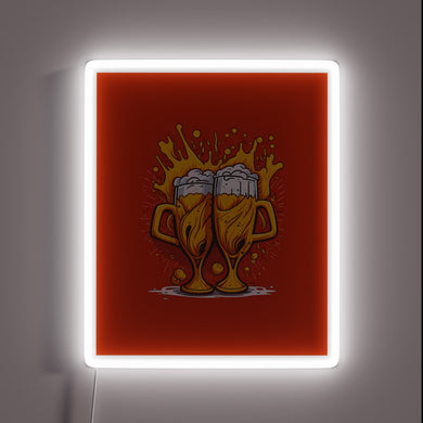 Brew up festive vibes with this vibrant neon beer sign