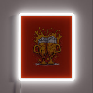 Brew up festive vibes with this vibrant neon beer sign
