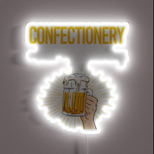 Load image into Gallery viewer, Vibrant RGB LED neon sign for beer lovers&#39; ultimate haven.