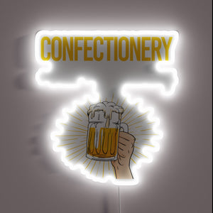 Vibrant RGB LED neon sign for beer lovers' ultimate haven.